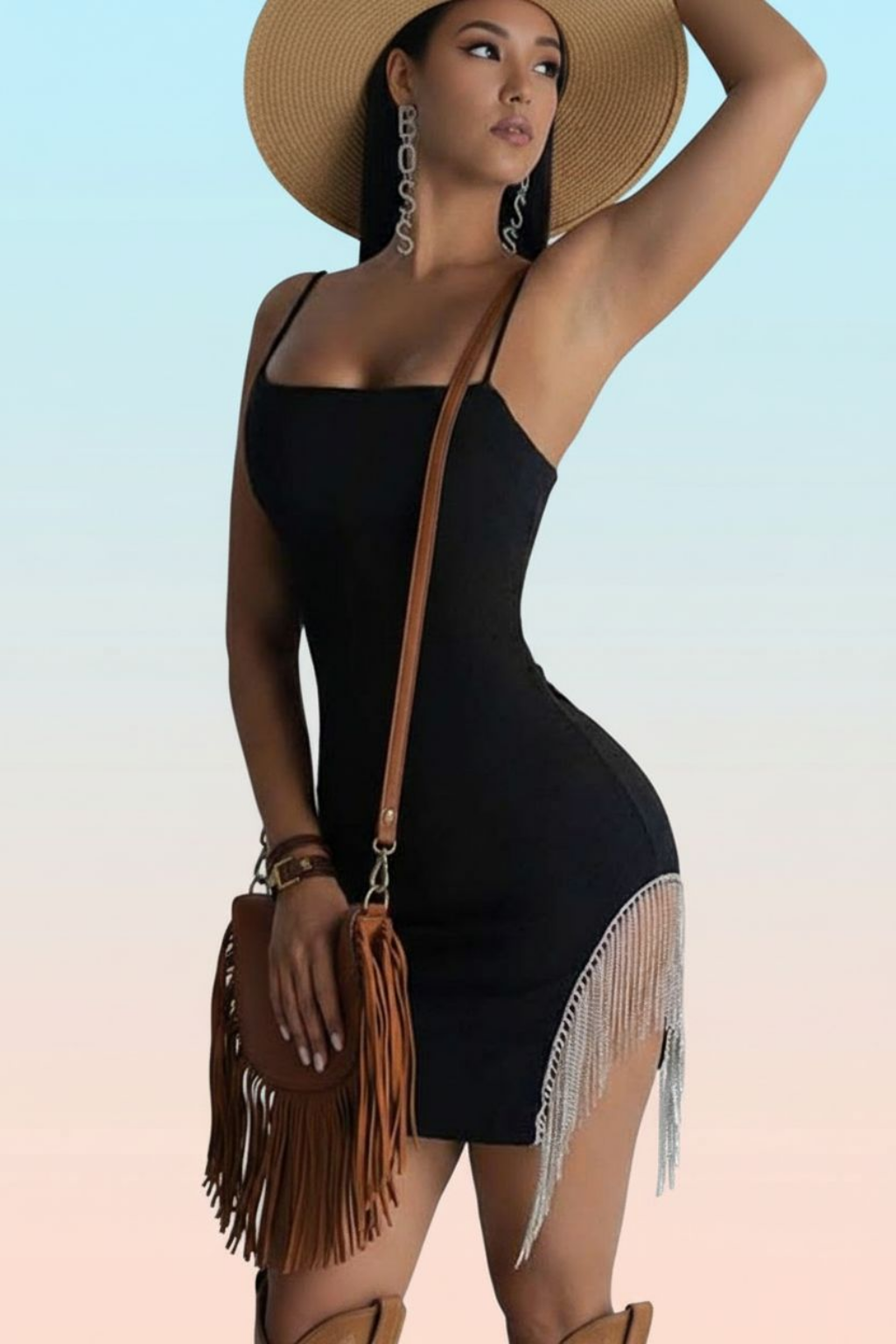 Diamond Fringe Dress - Sparkle Party Dress