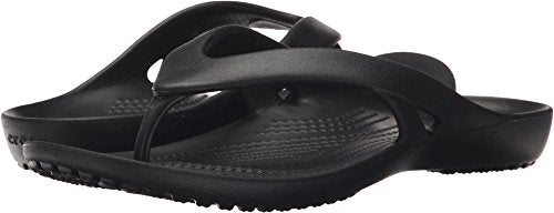 Crocs womens Kadee Ii Flip Flop, Black, 9 US