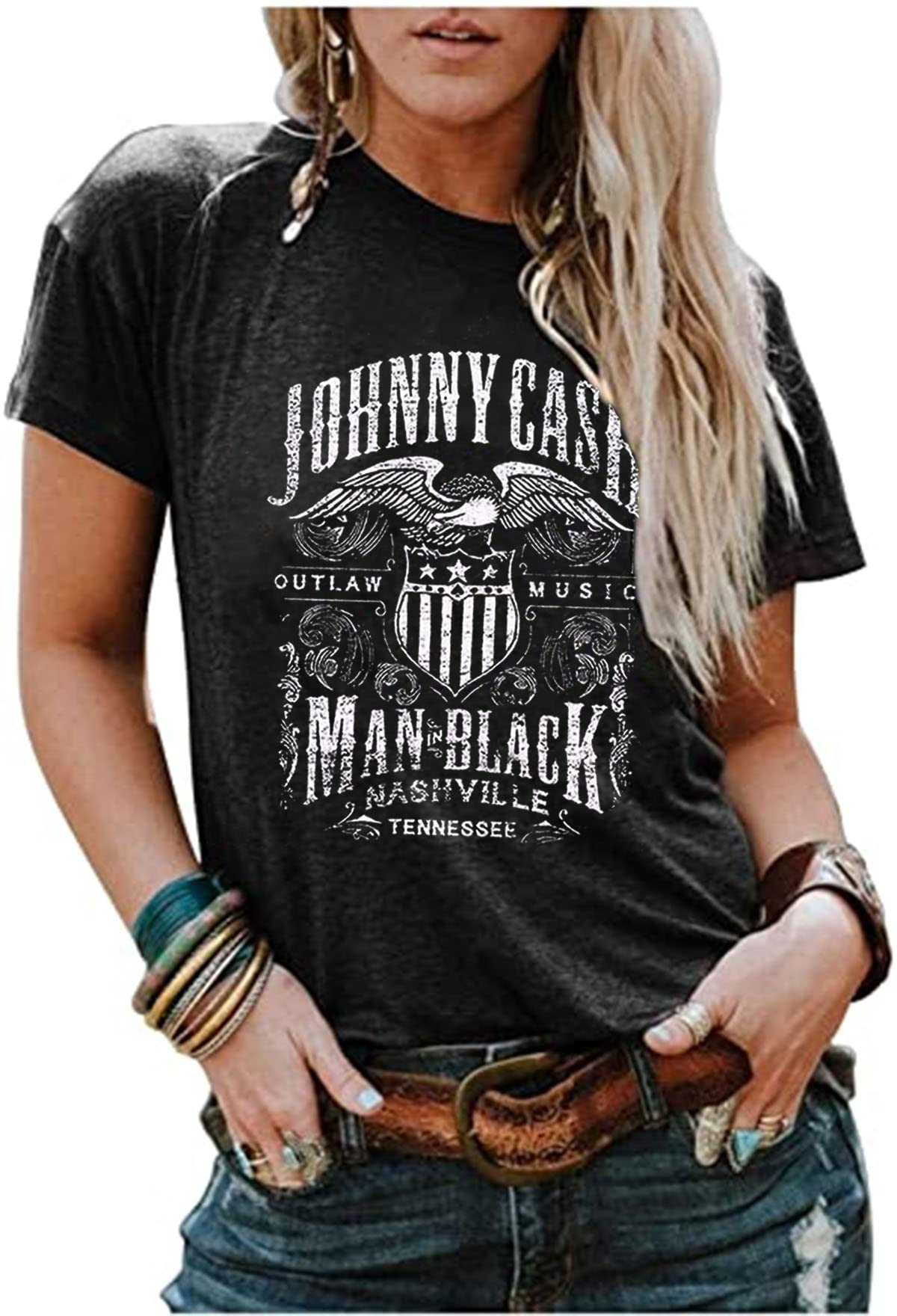 Women's Country Music Shirt Tops Vintage