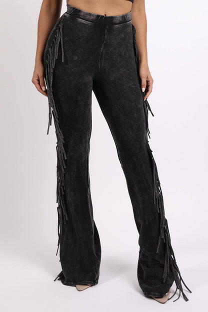 Fringe detailed pants - Unladylique